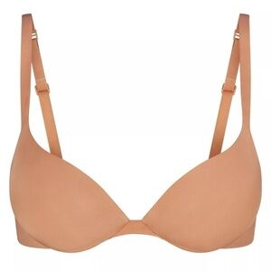 NWT Skims 32DD Ultimate Collection Push-Up Plunge Bra Ochre‎ Tan Brown MSRP $60